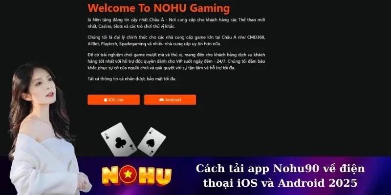 Cách tải app Nohu90 về điện thoại iOS và Android 2025